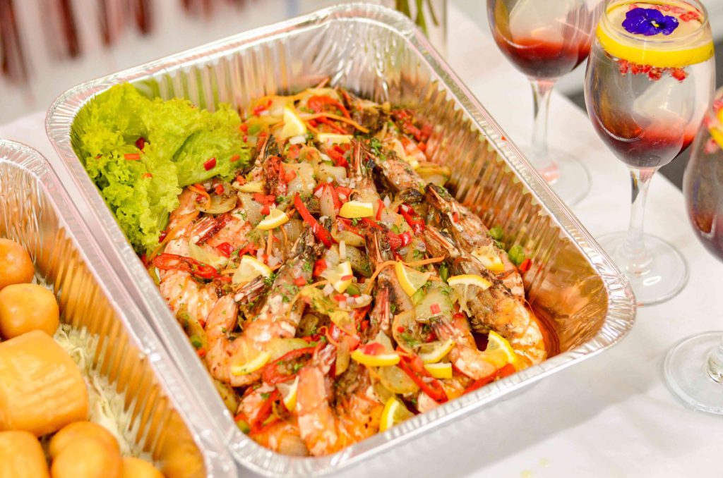corporate event catering delicious shrimp by idocatering