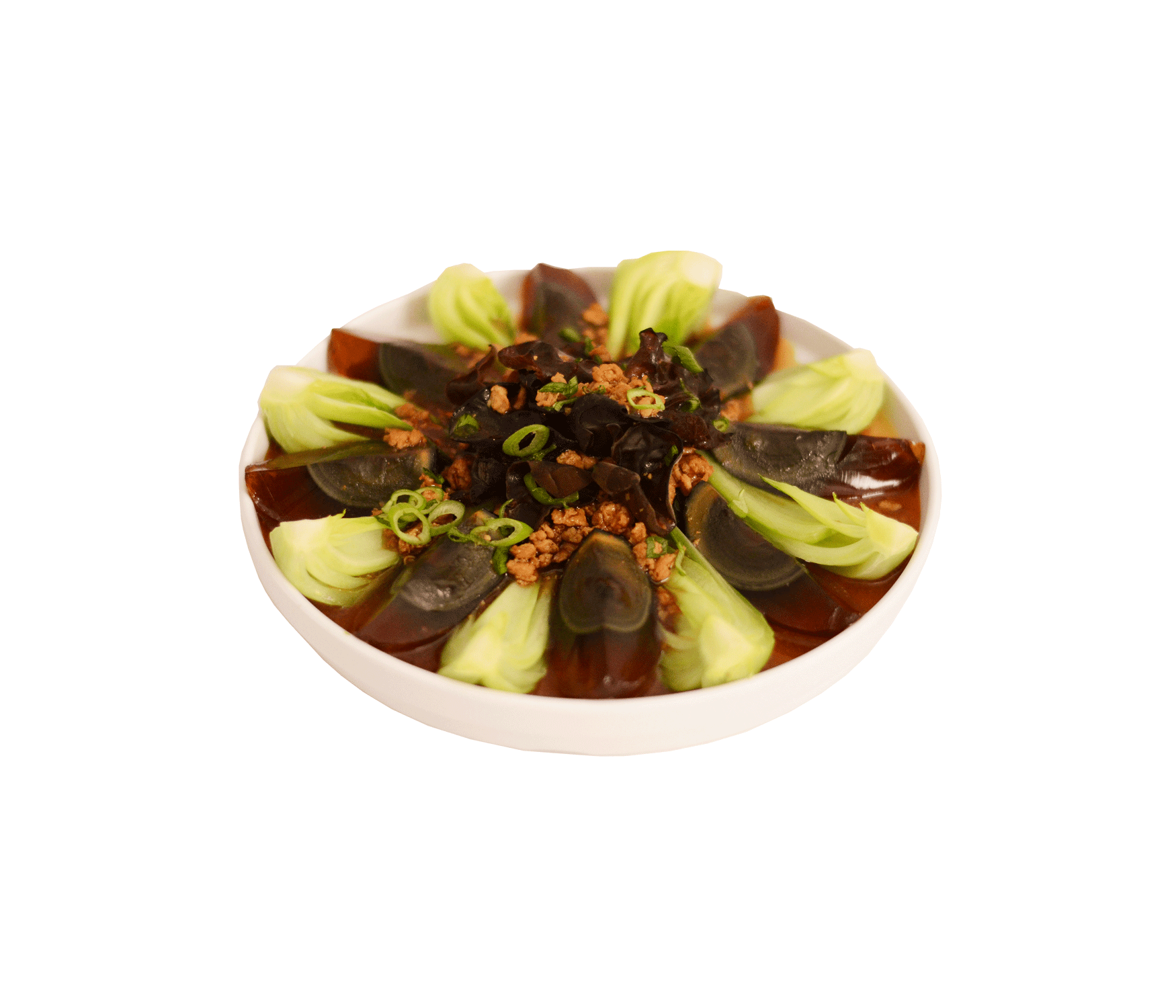 idocatering baby bok choy century egg for chinese catering event